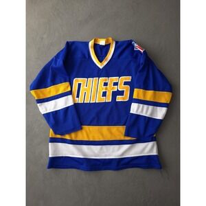 Vintage Charleston Chiefs Hockey Jersey Men's XL Slapshot Movie 70s 80s